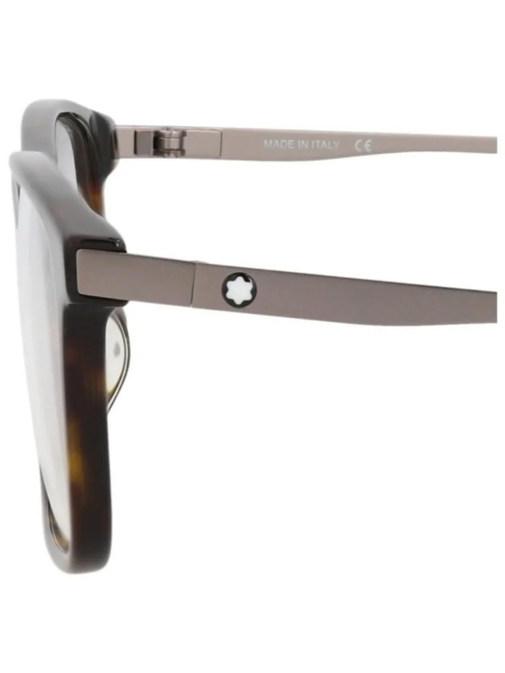 New Montblanc Mens Square/Rectangle Havana Ruthenium Transparent Fashion Designe